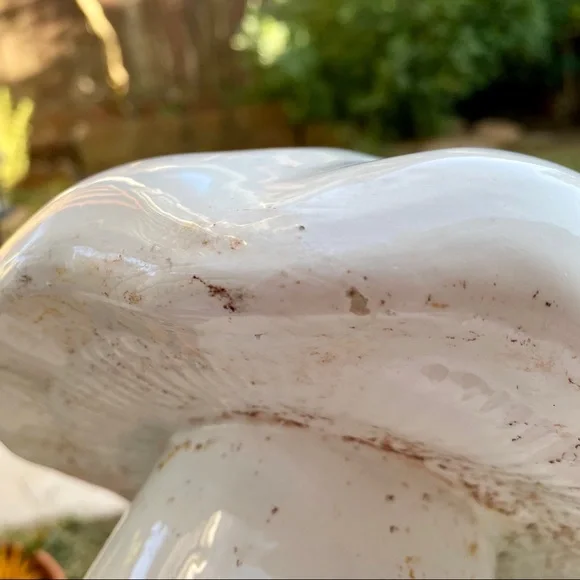 Vintage 🍄 Large Ceramic Mushroom Duo Figurine Decor - Picture 11 of 12